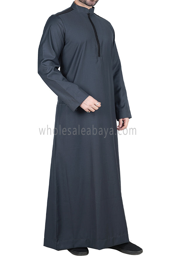 Men's Zip-up Collar Thoube 90052 MR8 Grey