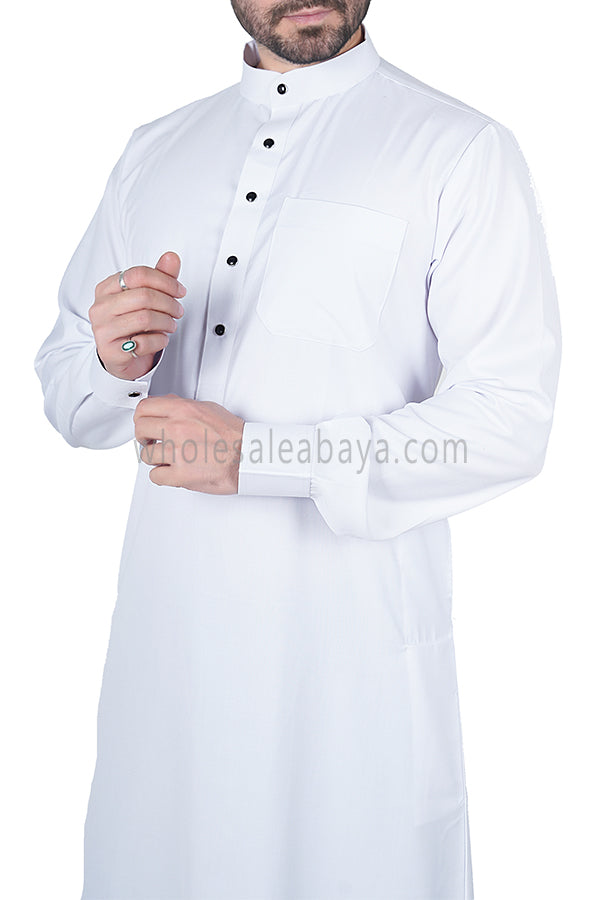 Men's Classic Collar Thoube 90053 MR1 White