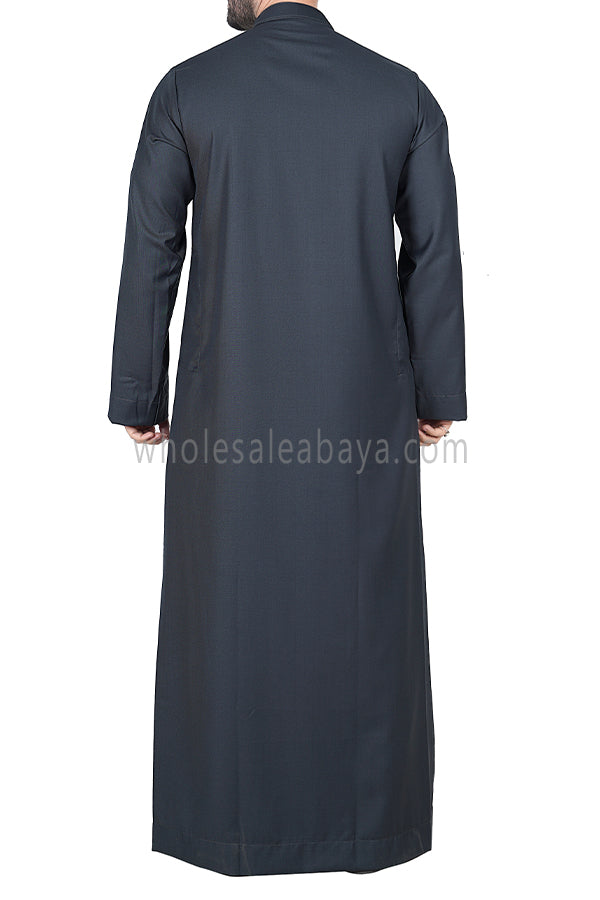 Men's Zip-up Collar Thoube 90052 MR8 Grey