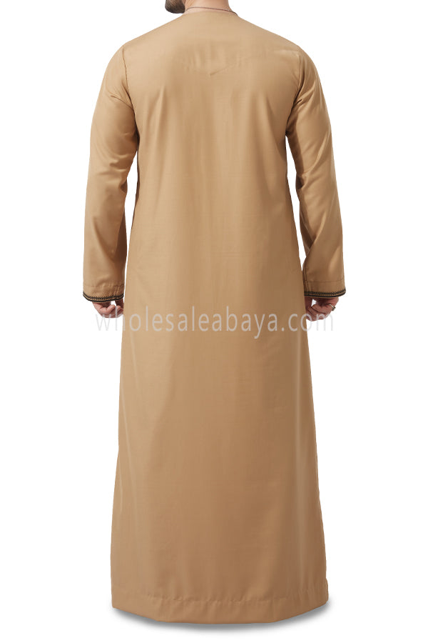 Embroidered Omani Thoube 90049 MR4 Gold