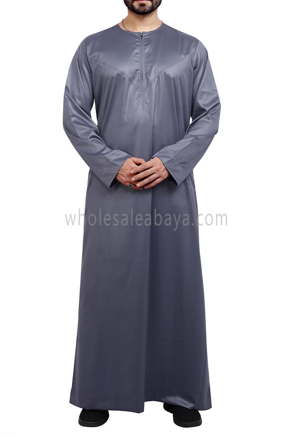 Men's Omani Style Thoube 90008 S Grey