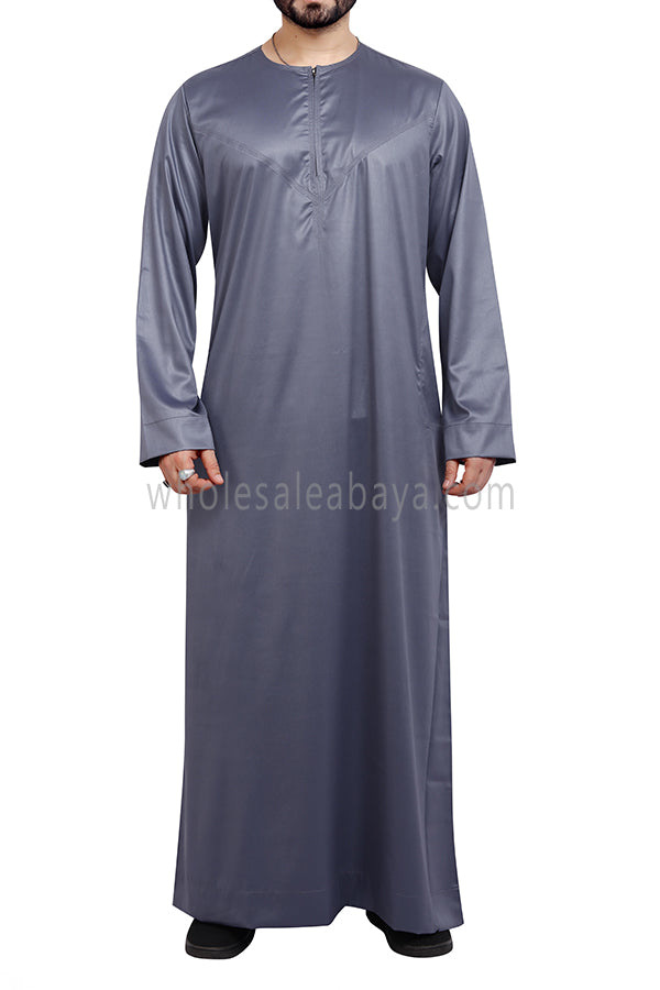 Men's Omani Style Thoube 90008 S Grey