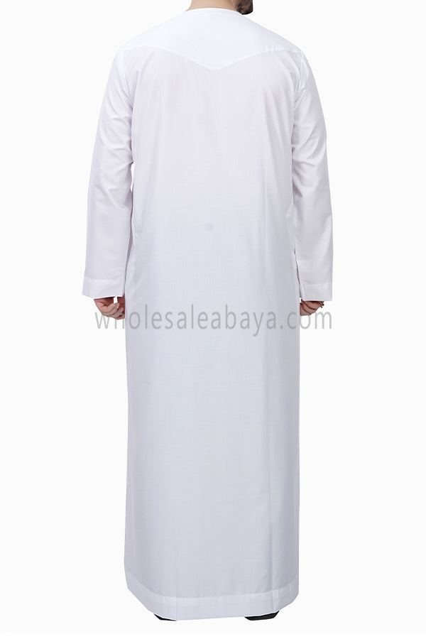 Men's Omani Style Thoube with Embroidery 90018