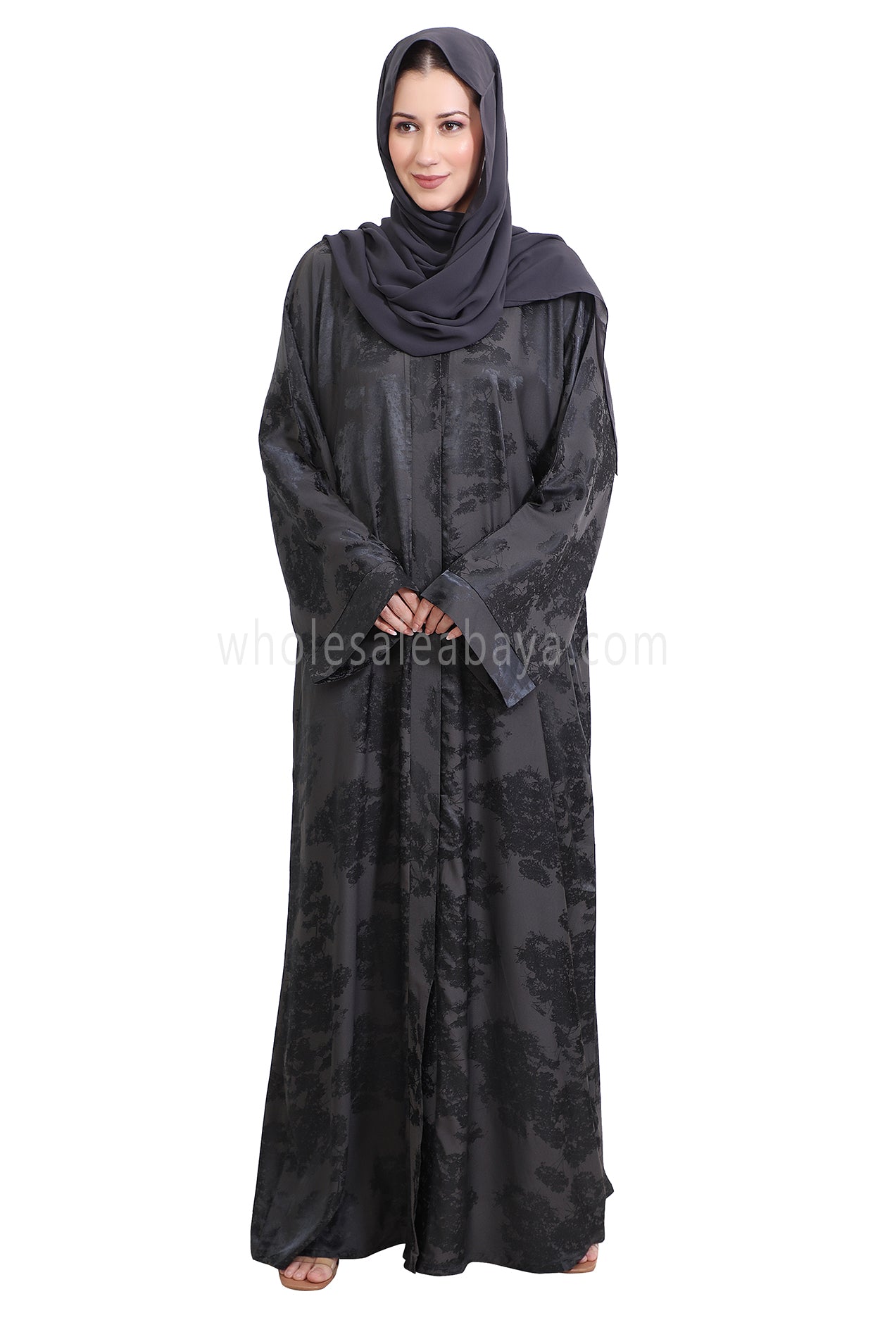 Urban Jacquard Open Abaya