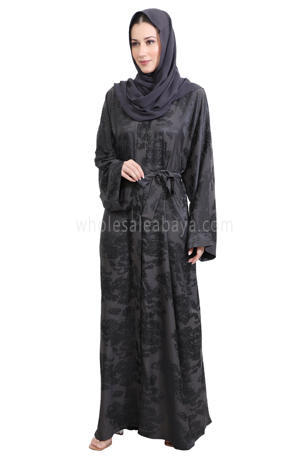 Urban Jacquard Open Abaya