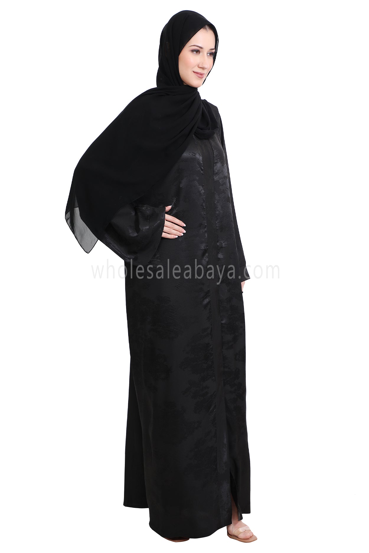 Urban Jacquard Open Abaya