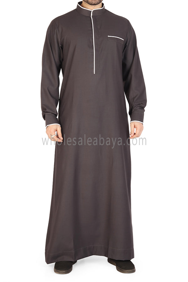 Men's Stylish Collar Thoube 90051 C Grey