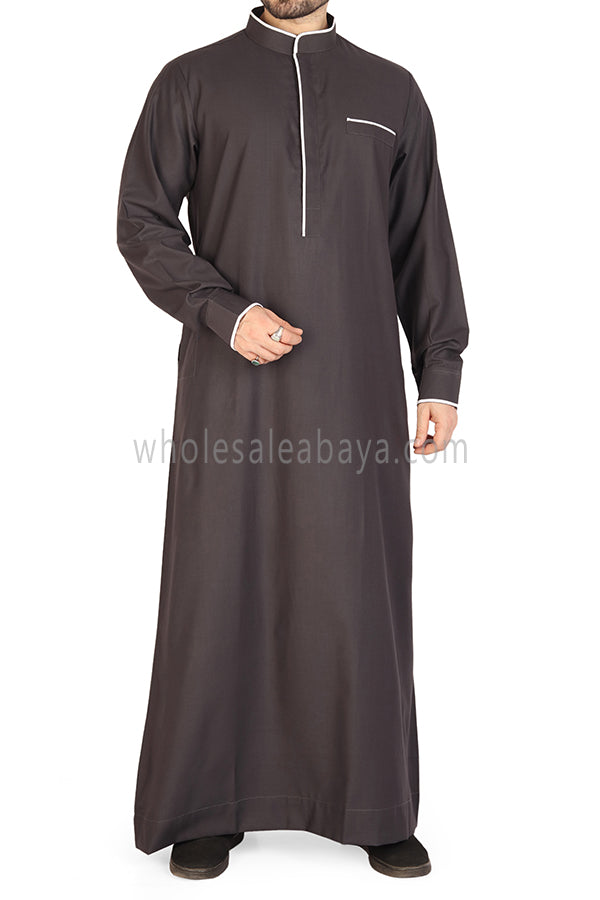 Men's Stylish Collar Thoube 90051 C Grey