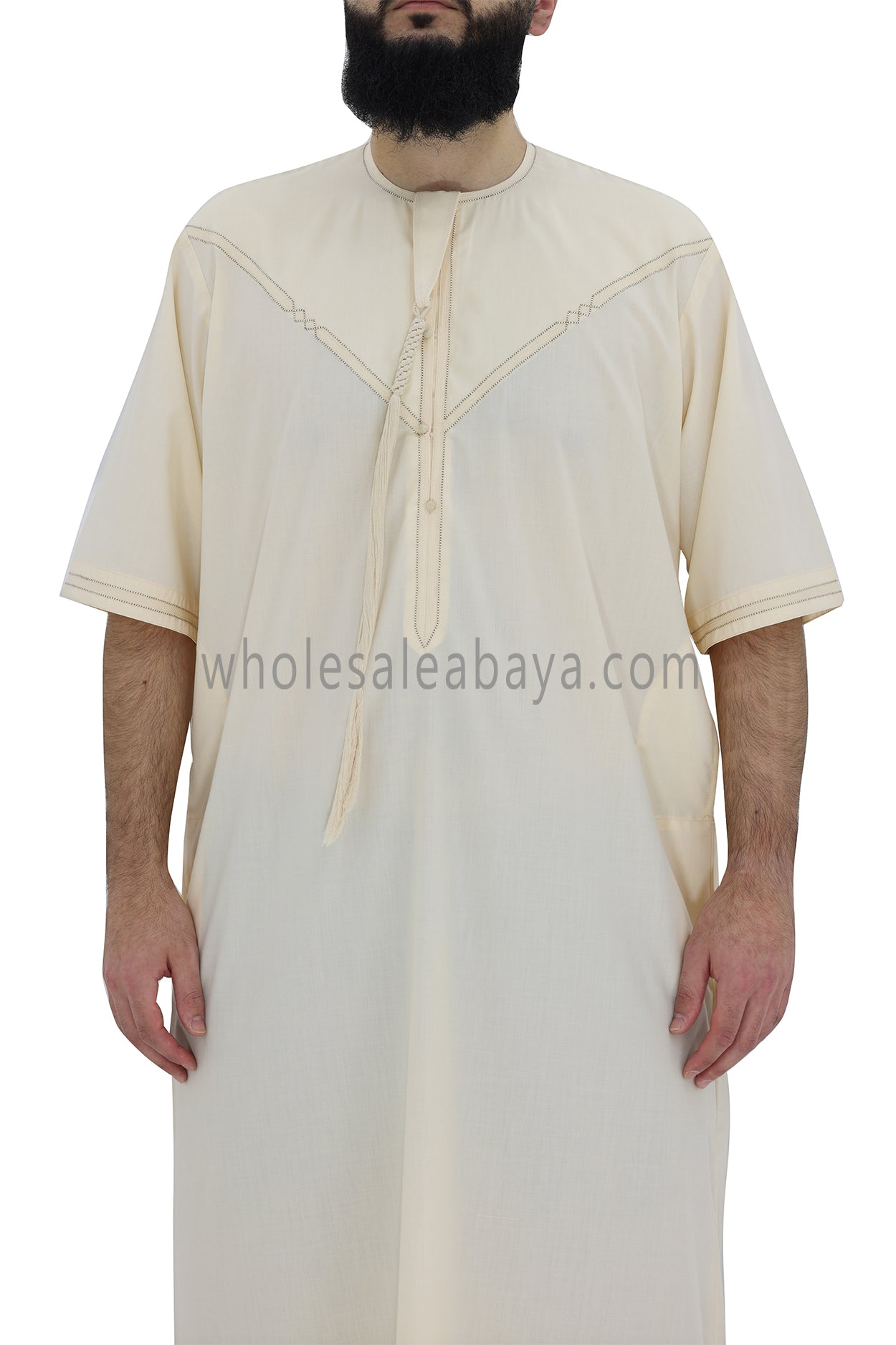 Men's Premium Emirati Thoube Light Cream