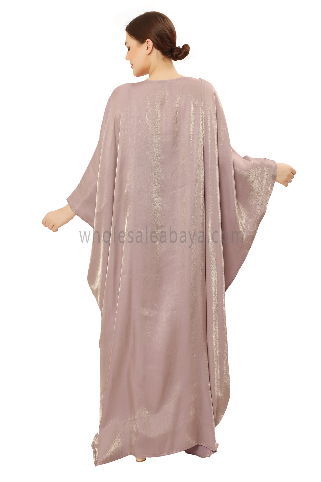 Butterfly Shimmer Kaftan Abaya Sand Colour 30520