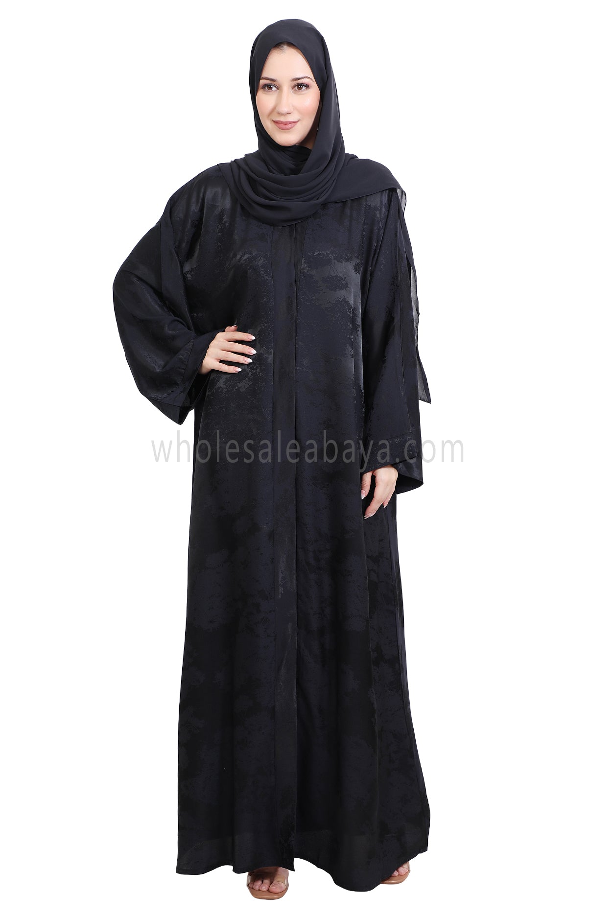 Urban Jacquard Open Abaya