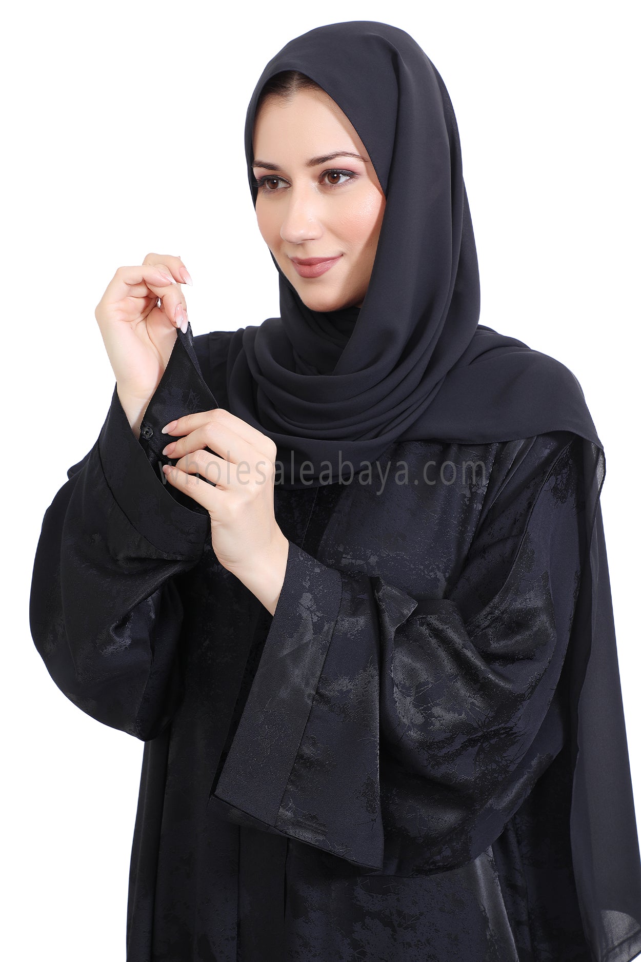 Urban Jacquard Open Abaya