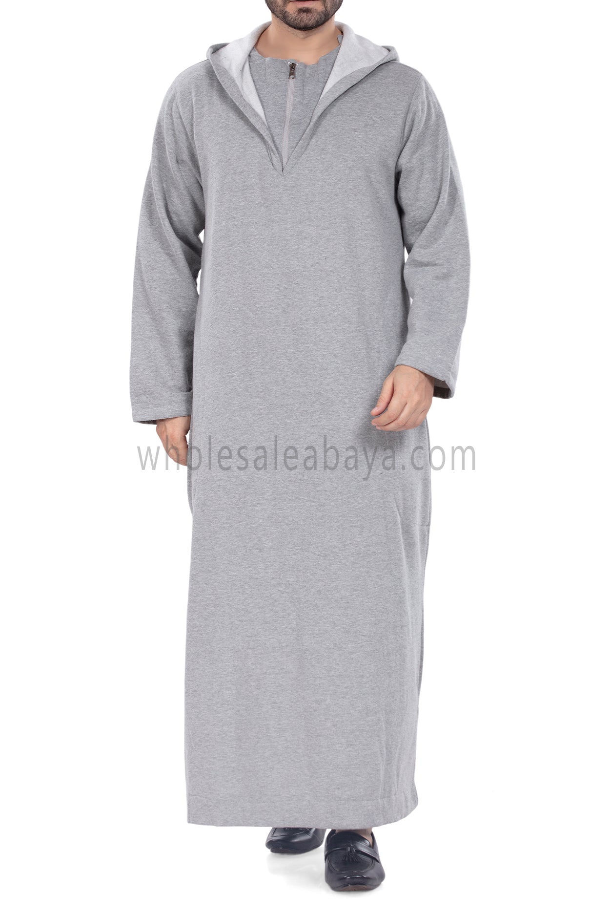 Men's Winter Hoodie Thoube 90016 Light Grey