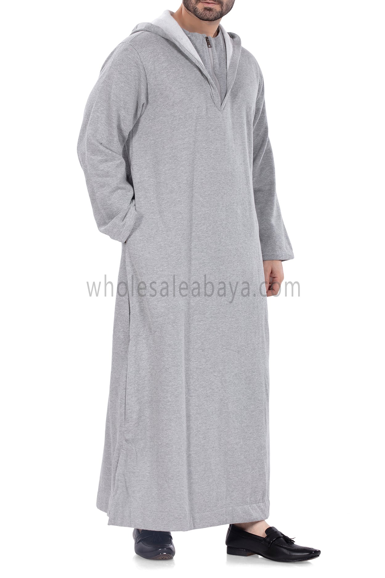 Men's Winter Hoodie Thoube 90016 Light Grey