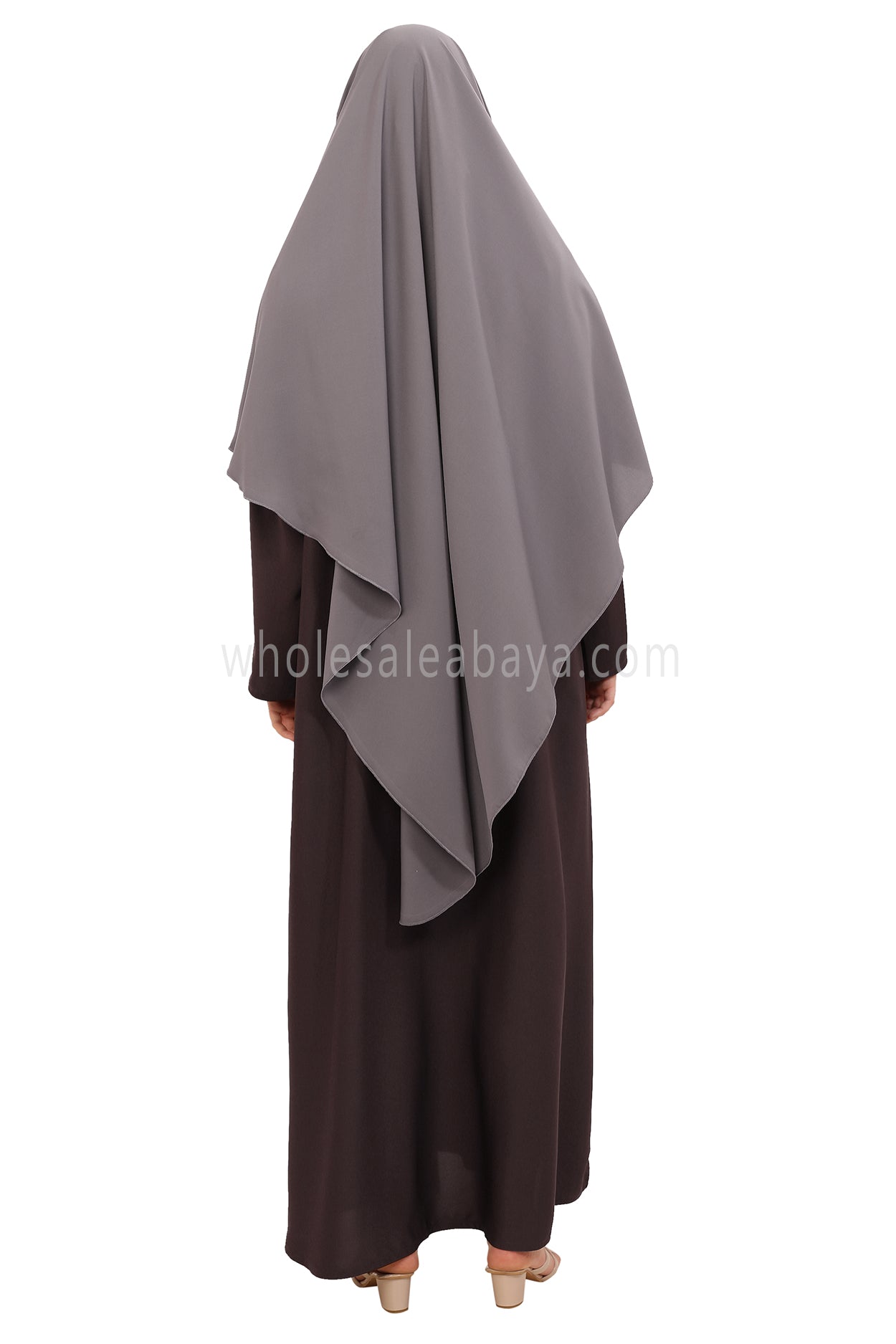 Free Size Premium Khimar Light Grey 50041