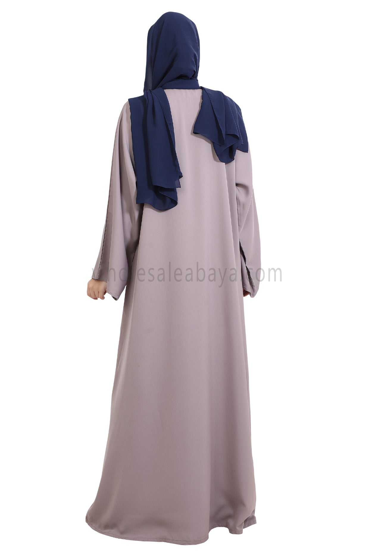 Front Open Nida Abaya with Buttons
