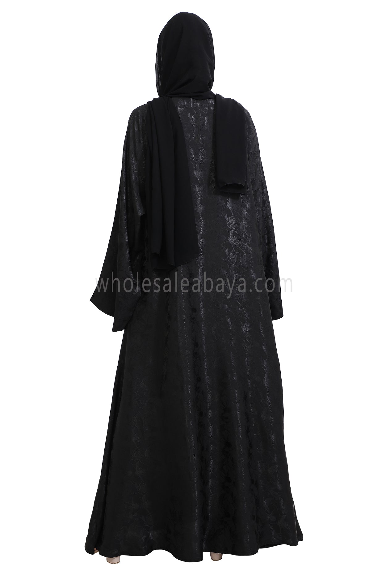 Urban Jacquard Closed Umbrella Abaya