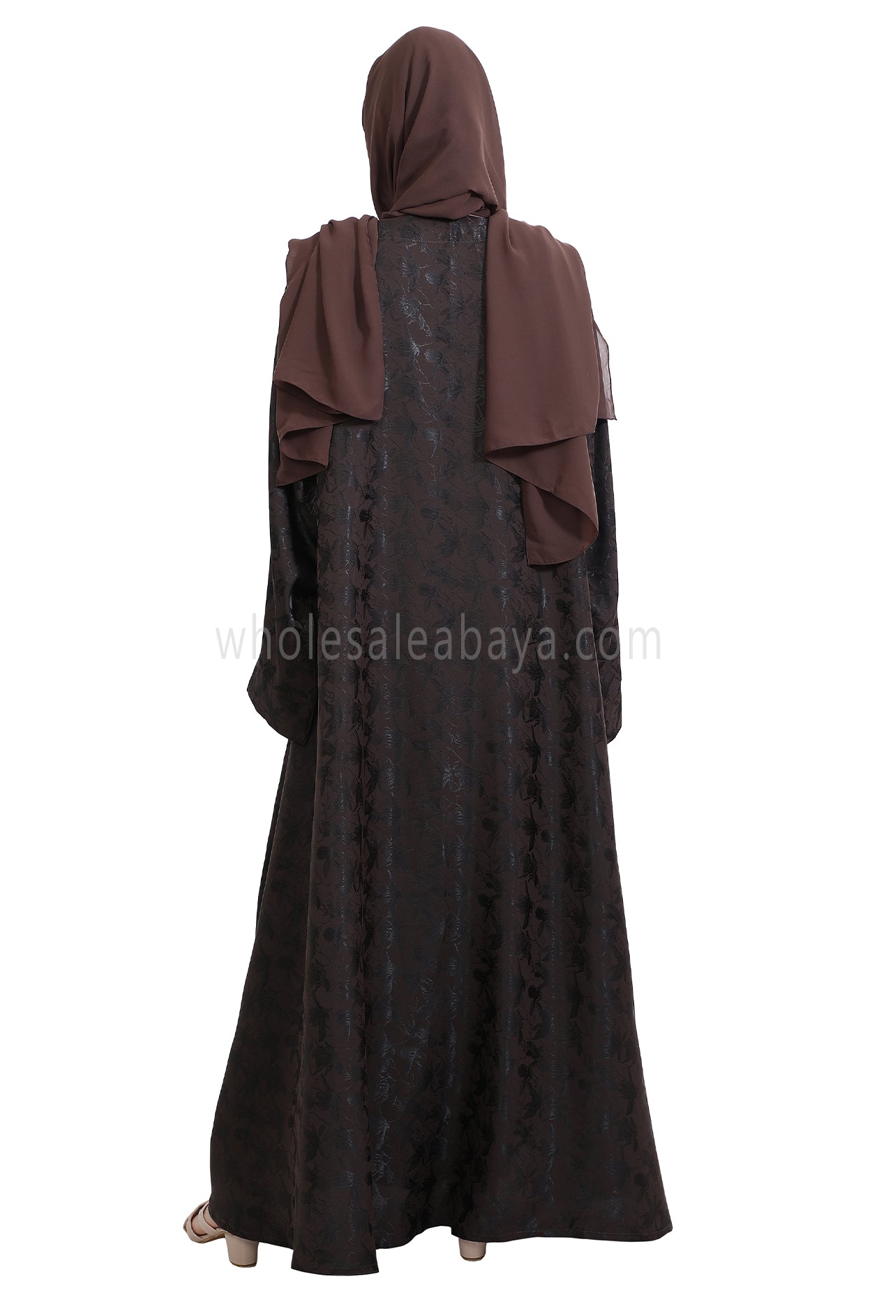 Urban Jacquard Closed Umbrella Abaya