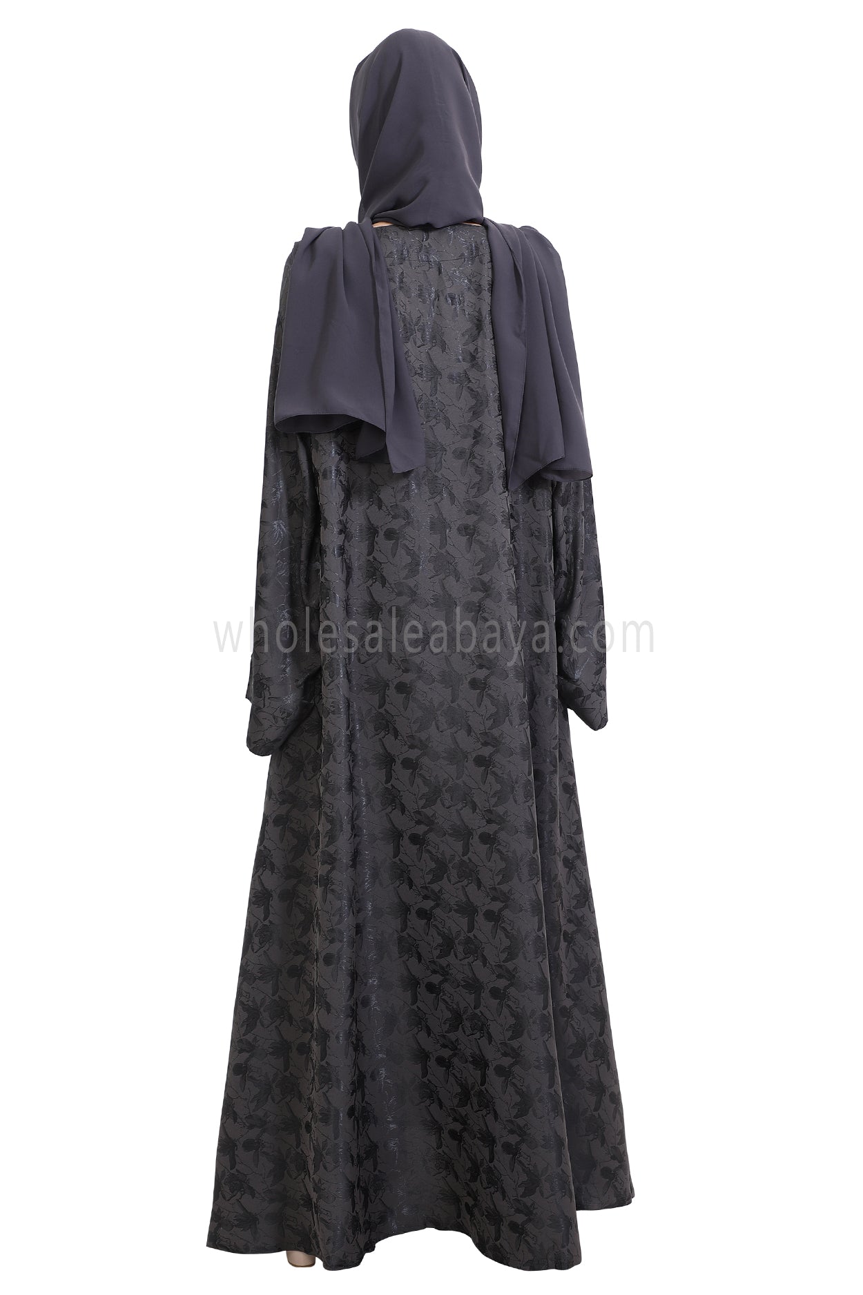 Urban Jacquard Closed Umbrella Abaya