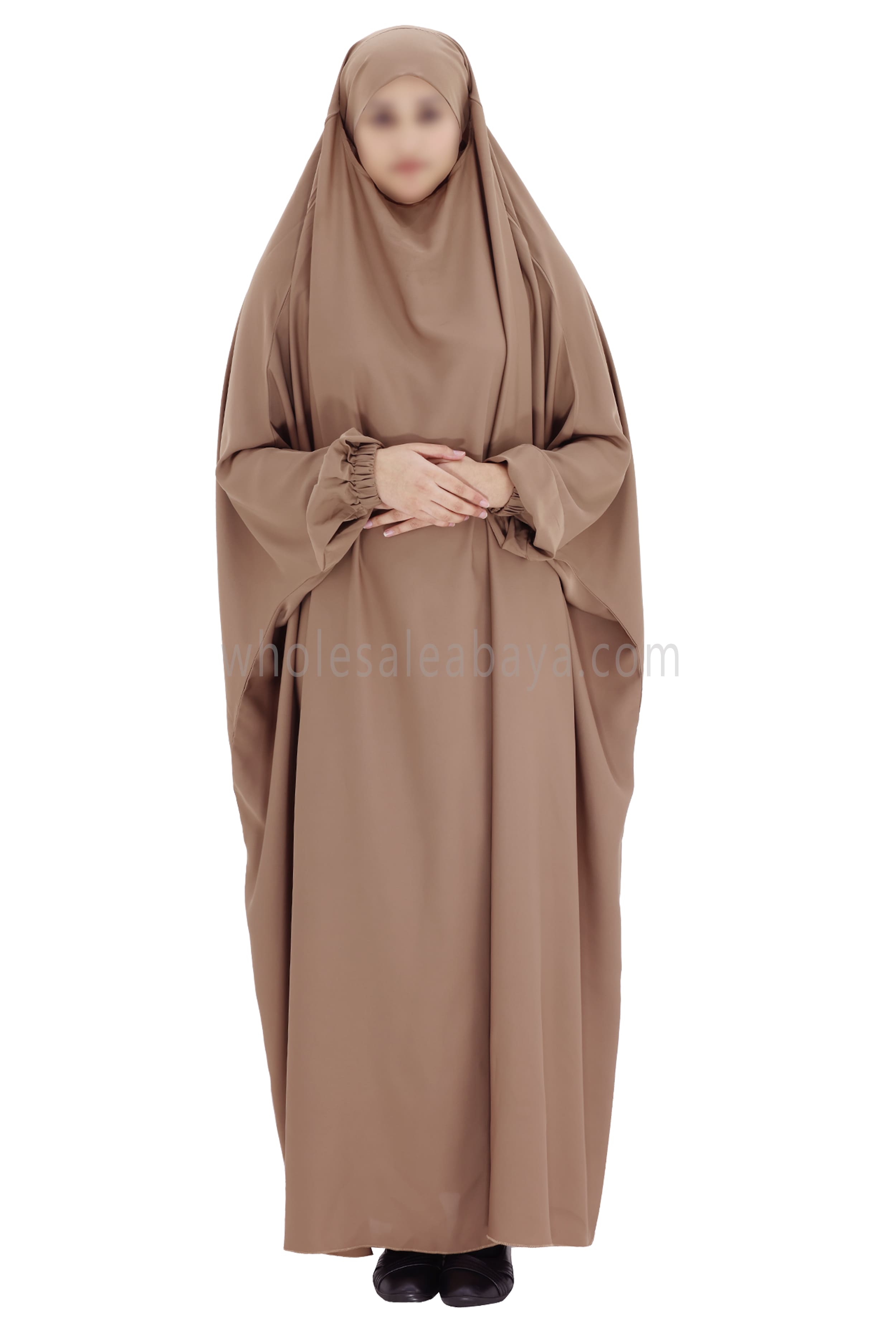 2 piece Jilbab With Naqaab C-9 Caramel Brown