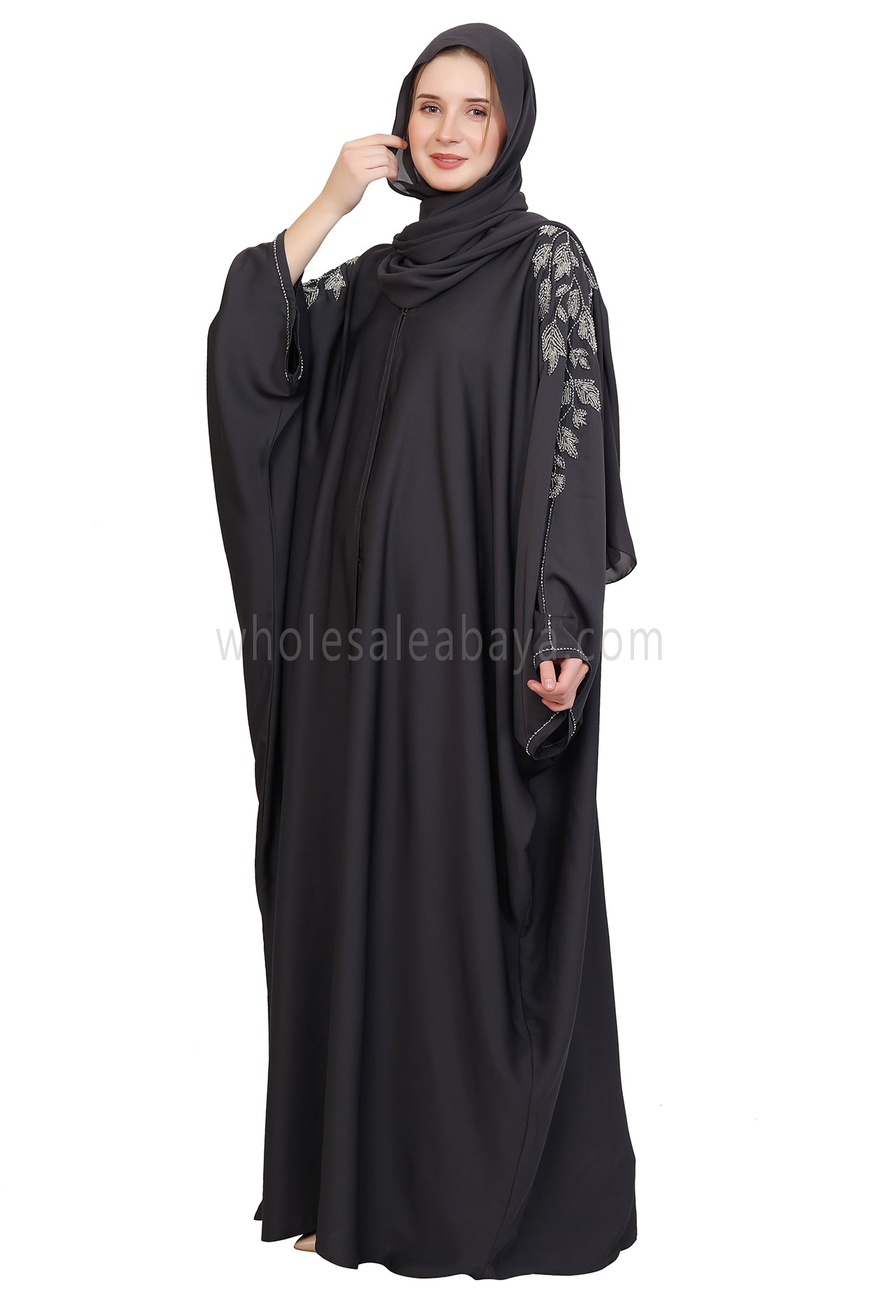 Open Butterfly Style With Leaf Handwork