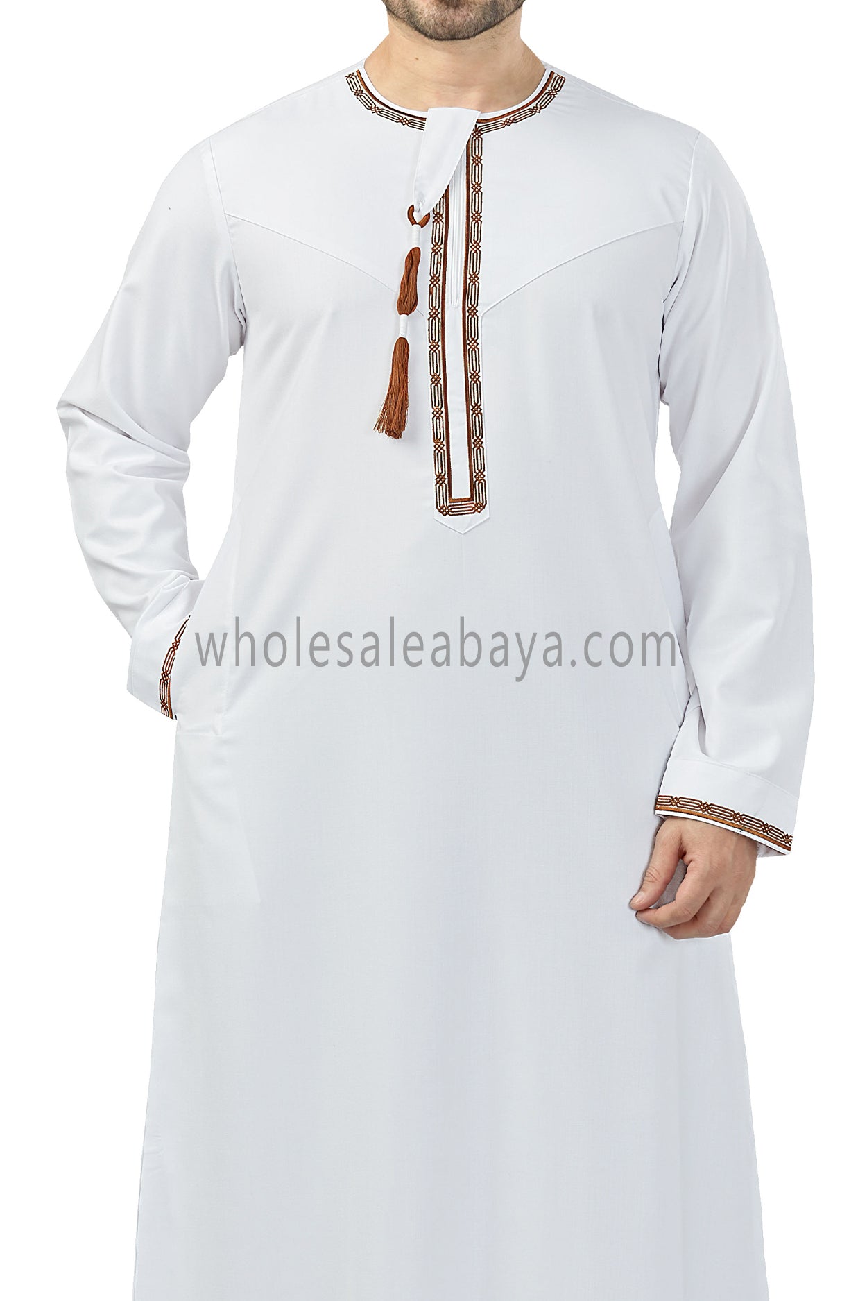 Premium Embroidered Omani Tassel Thoube