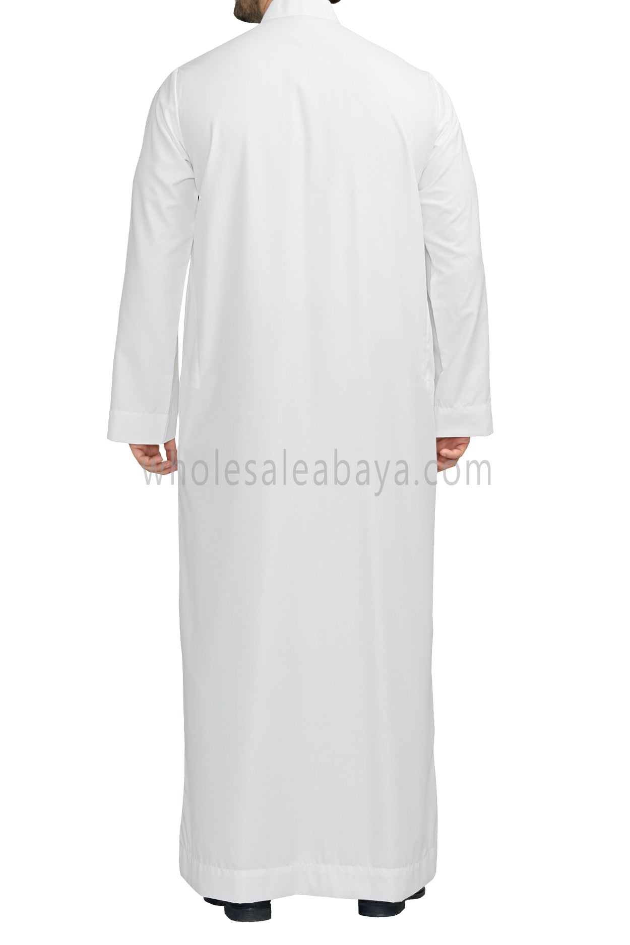 Men's Plain Collar Thoube white Colour