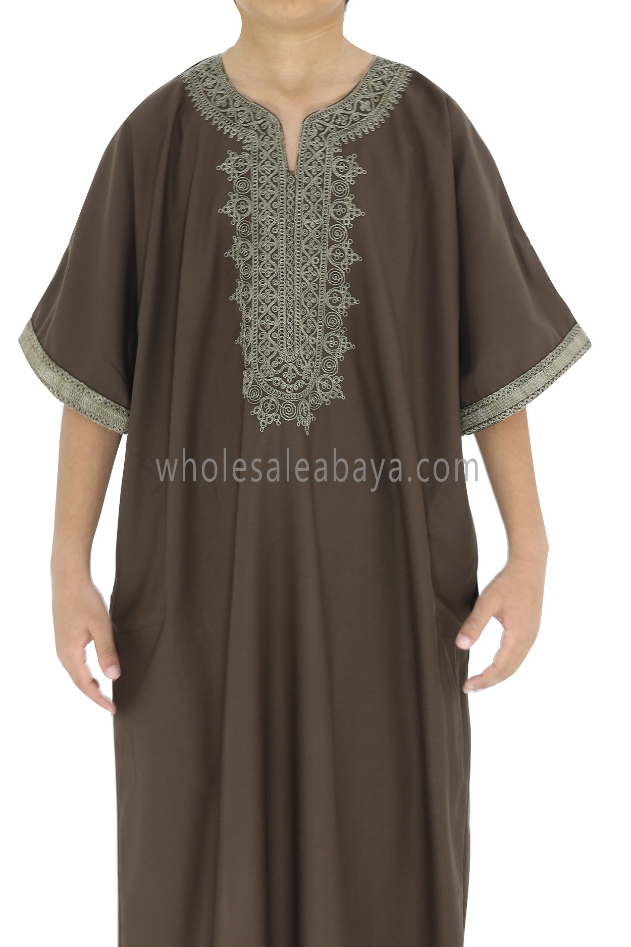 Boy's Moroccan Thoube Brown