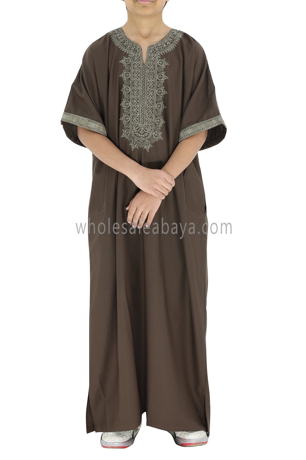 Boy's Moroccan Thoube Brown