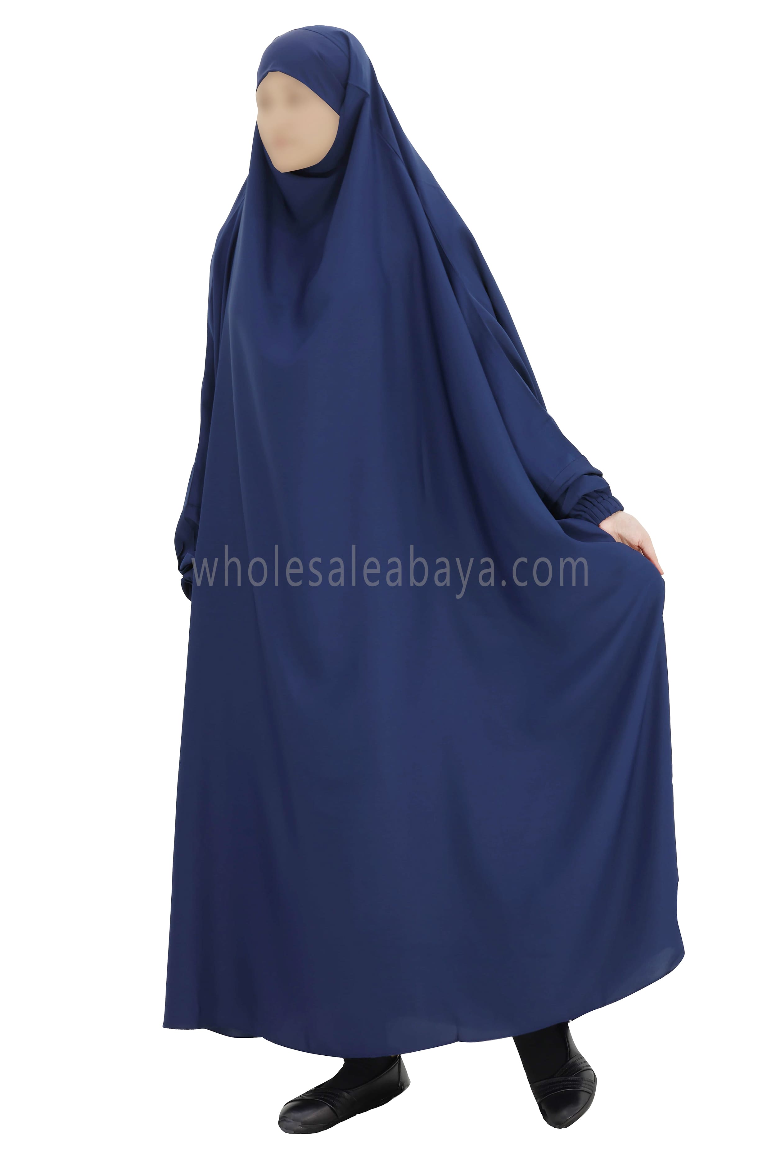 2 piece Jilbab With Naqaab Blue