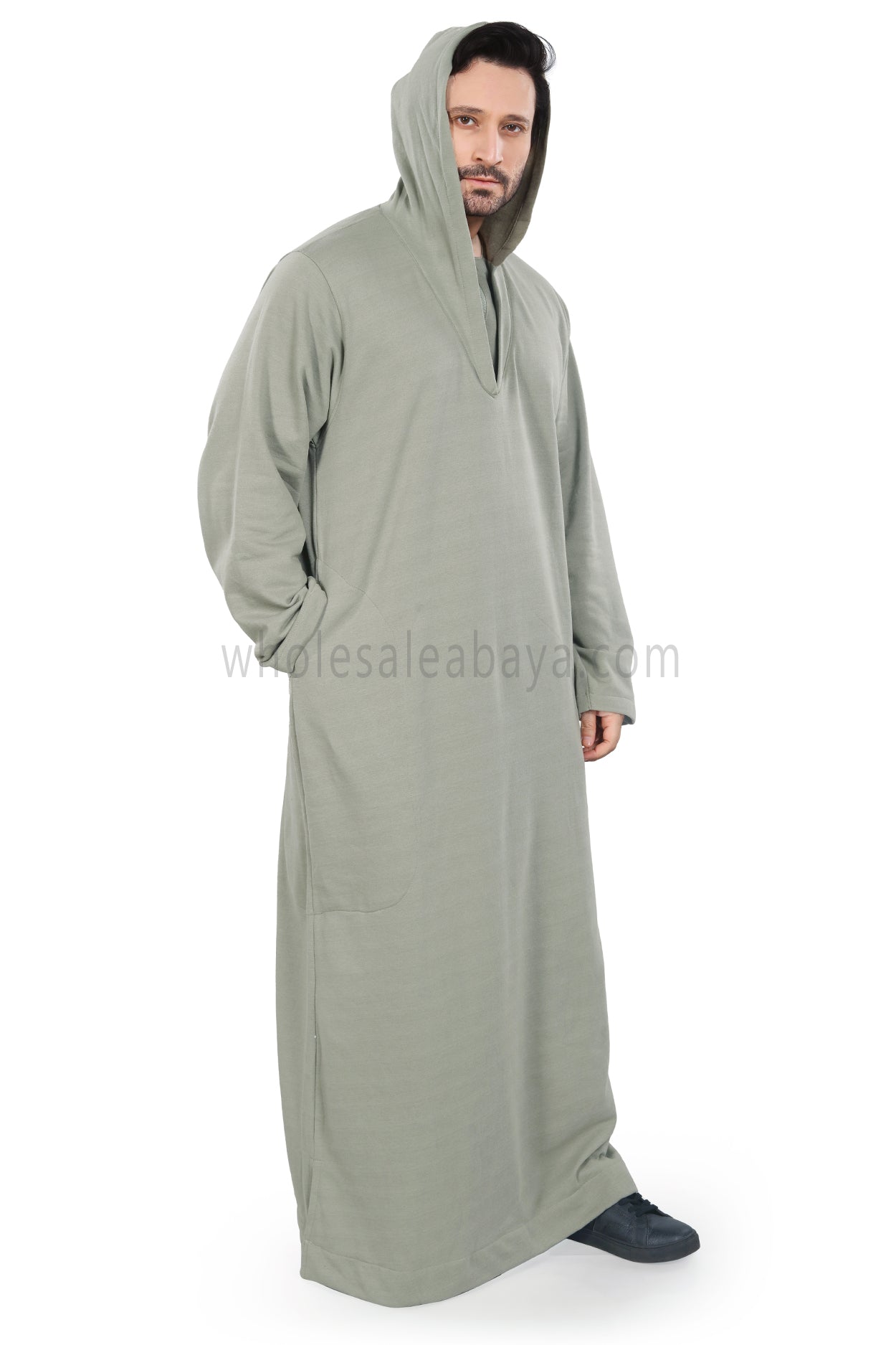 Men's Winter Hoodie Thoube 90016 Light Green