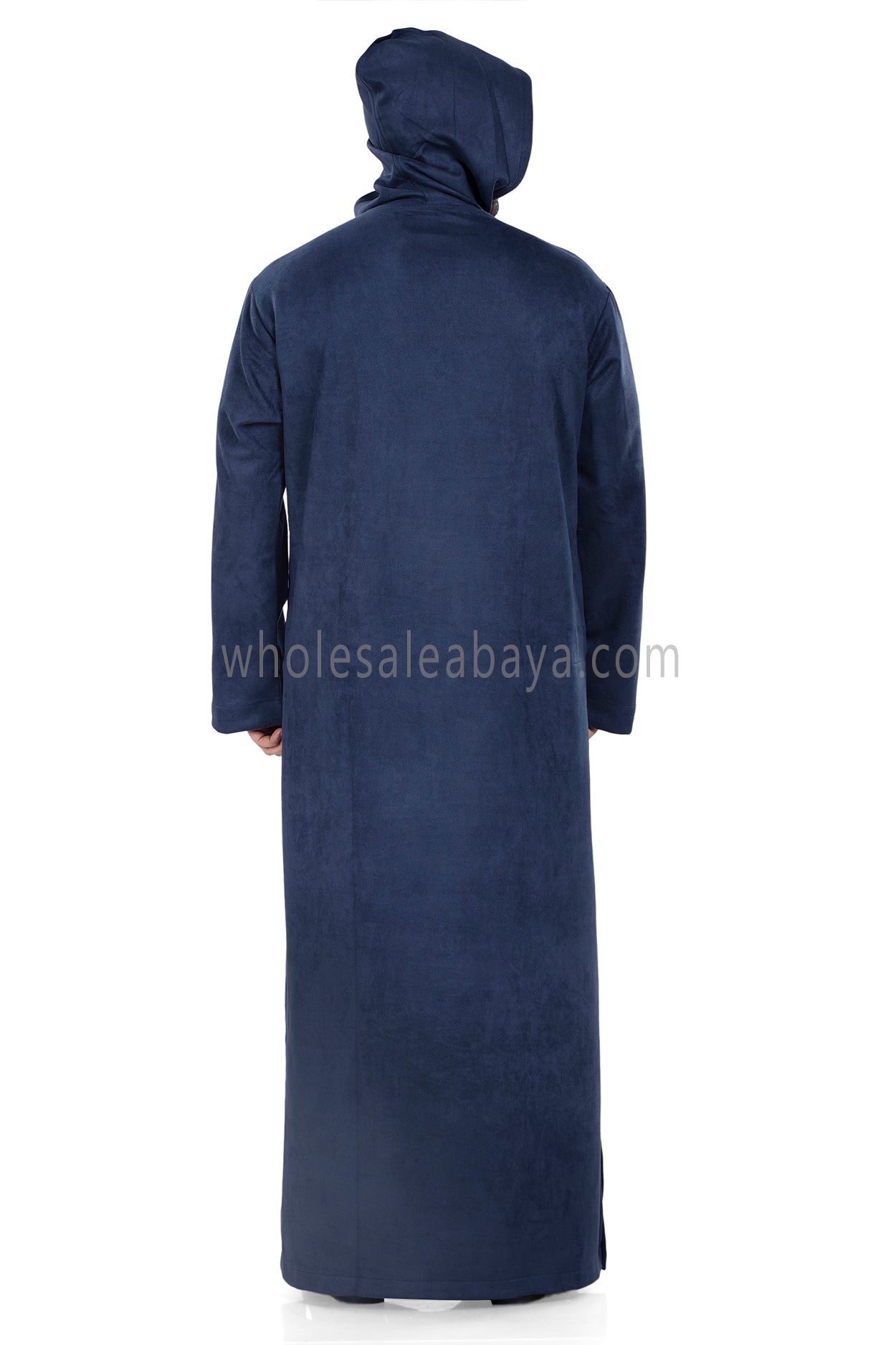 Premium Suede Hooded Thoube 90016 Blue