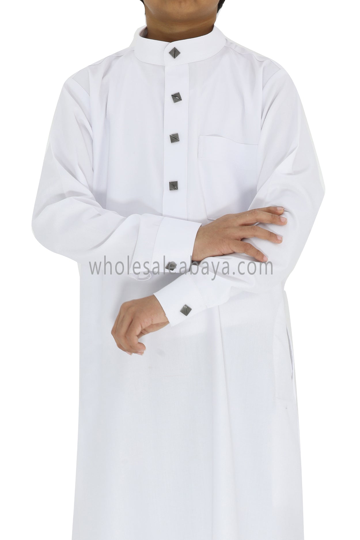 Boy's Designer Buttons Collar Thoube
