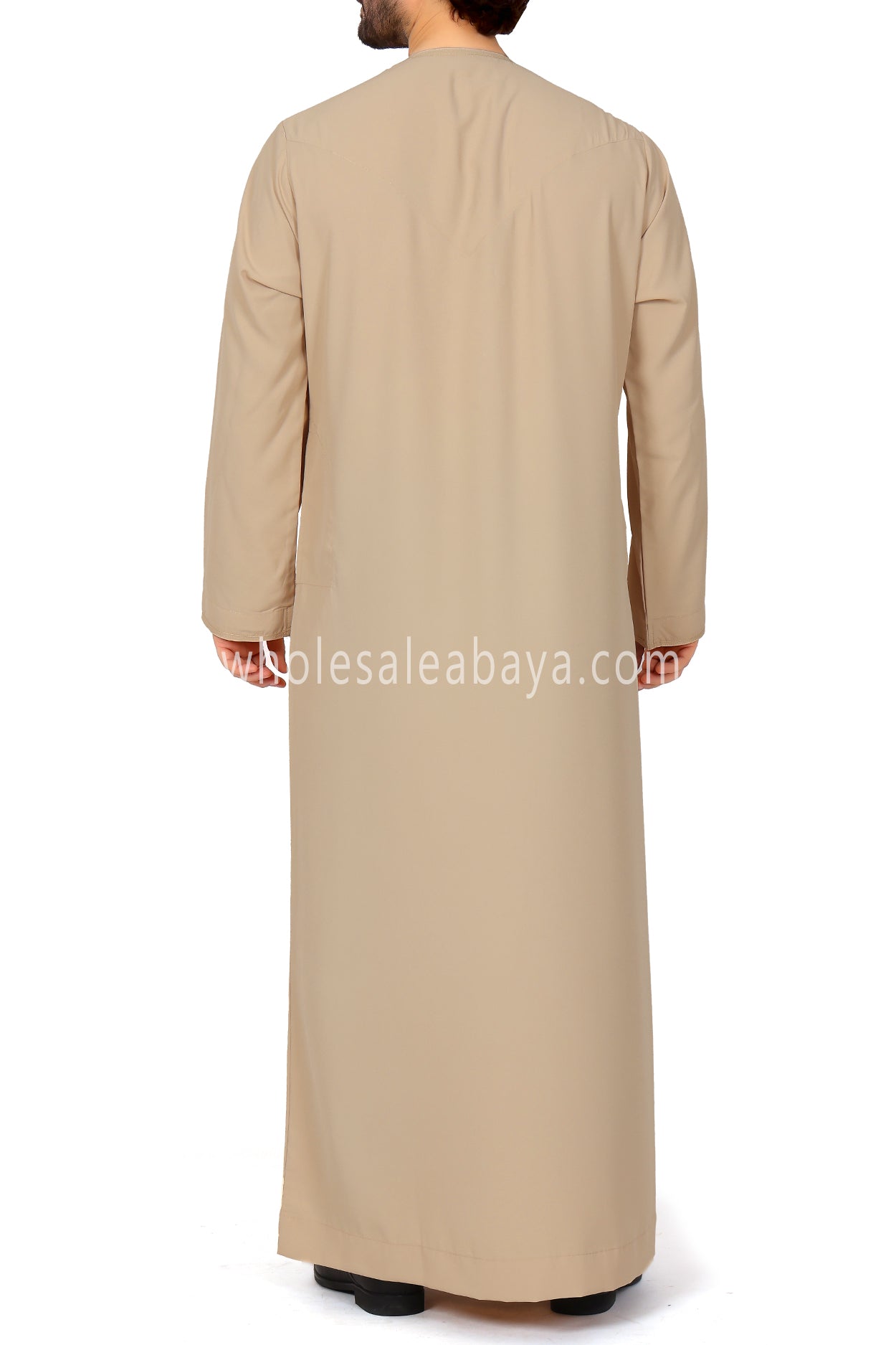 Men's Premium Emirati Thoube With Buttons & Tassel Golden Sand