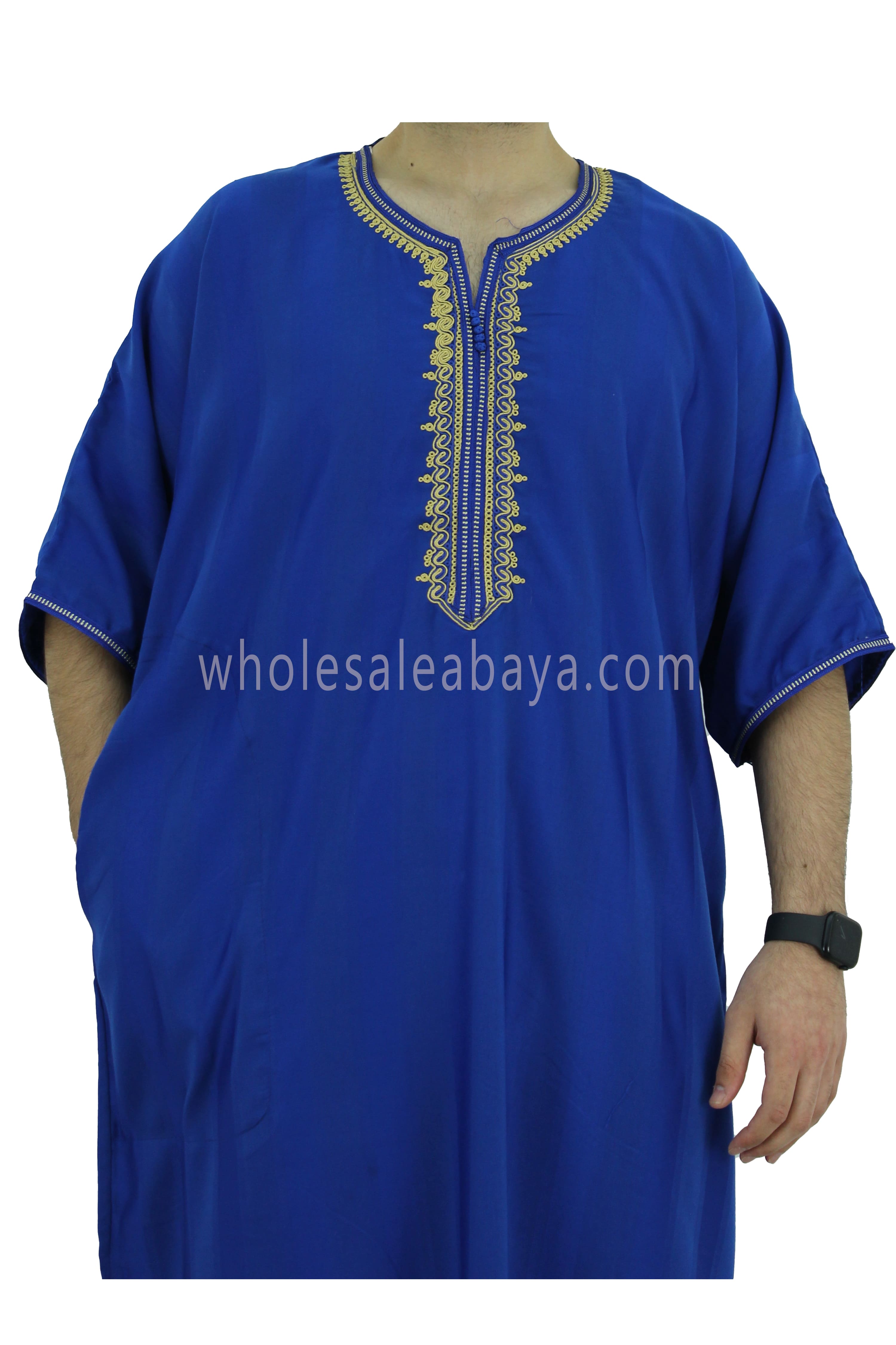 Moroccan Stripped Thoube Half Sleeve 90040