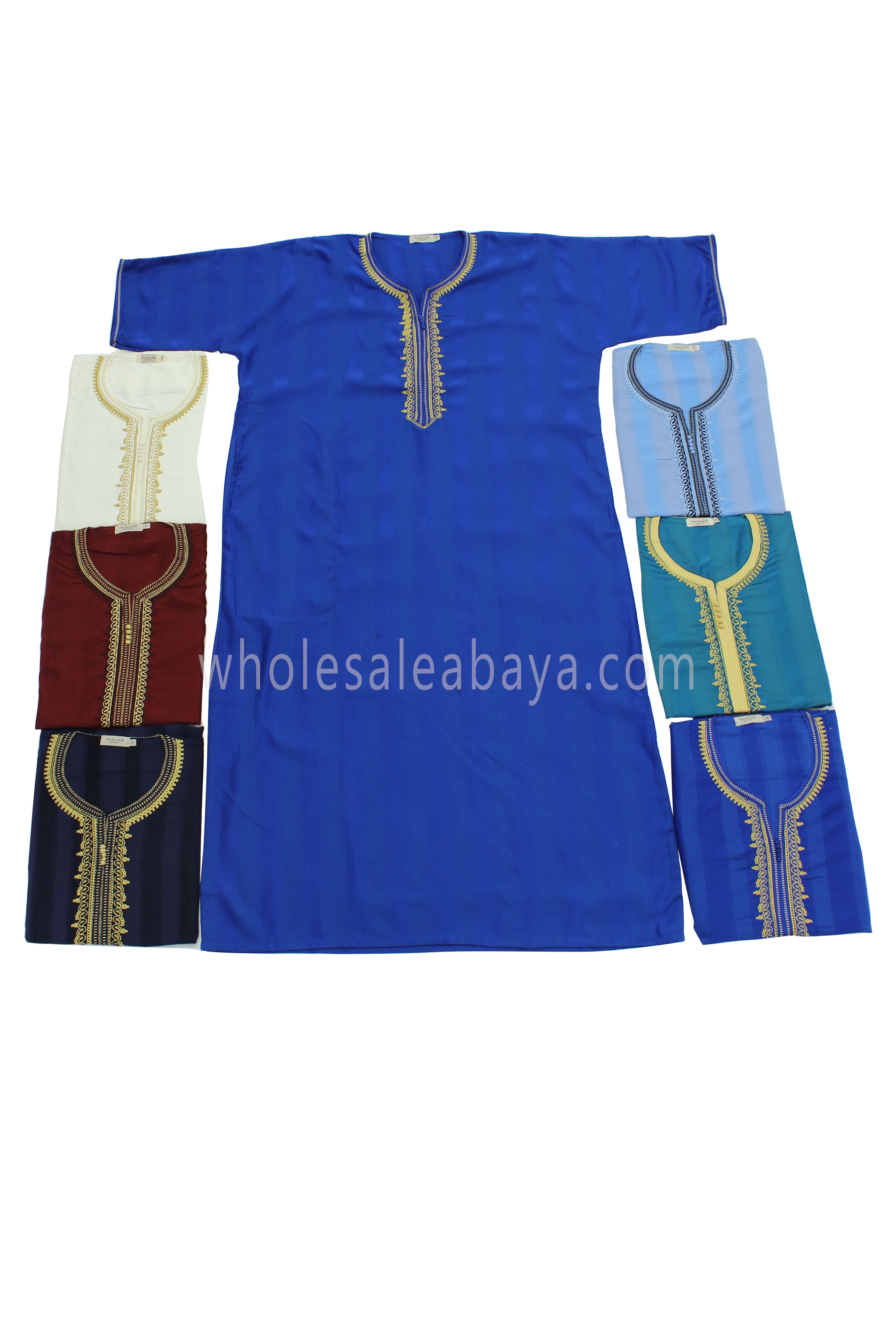 Moroccan Stripped Thoube Half Sleeve 90040