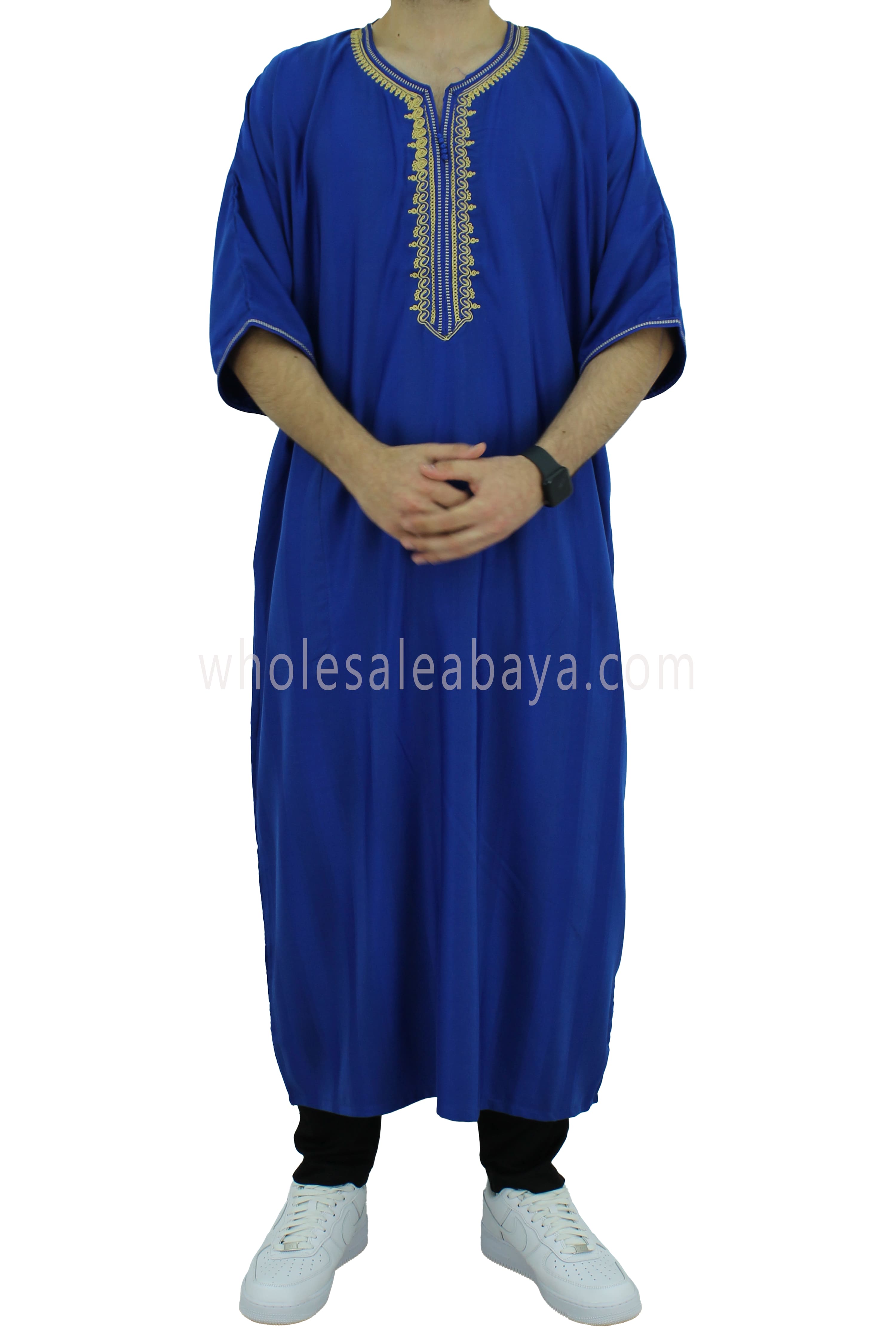 Moroccan Stripped Thoube Half Sleeve 90040