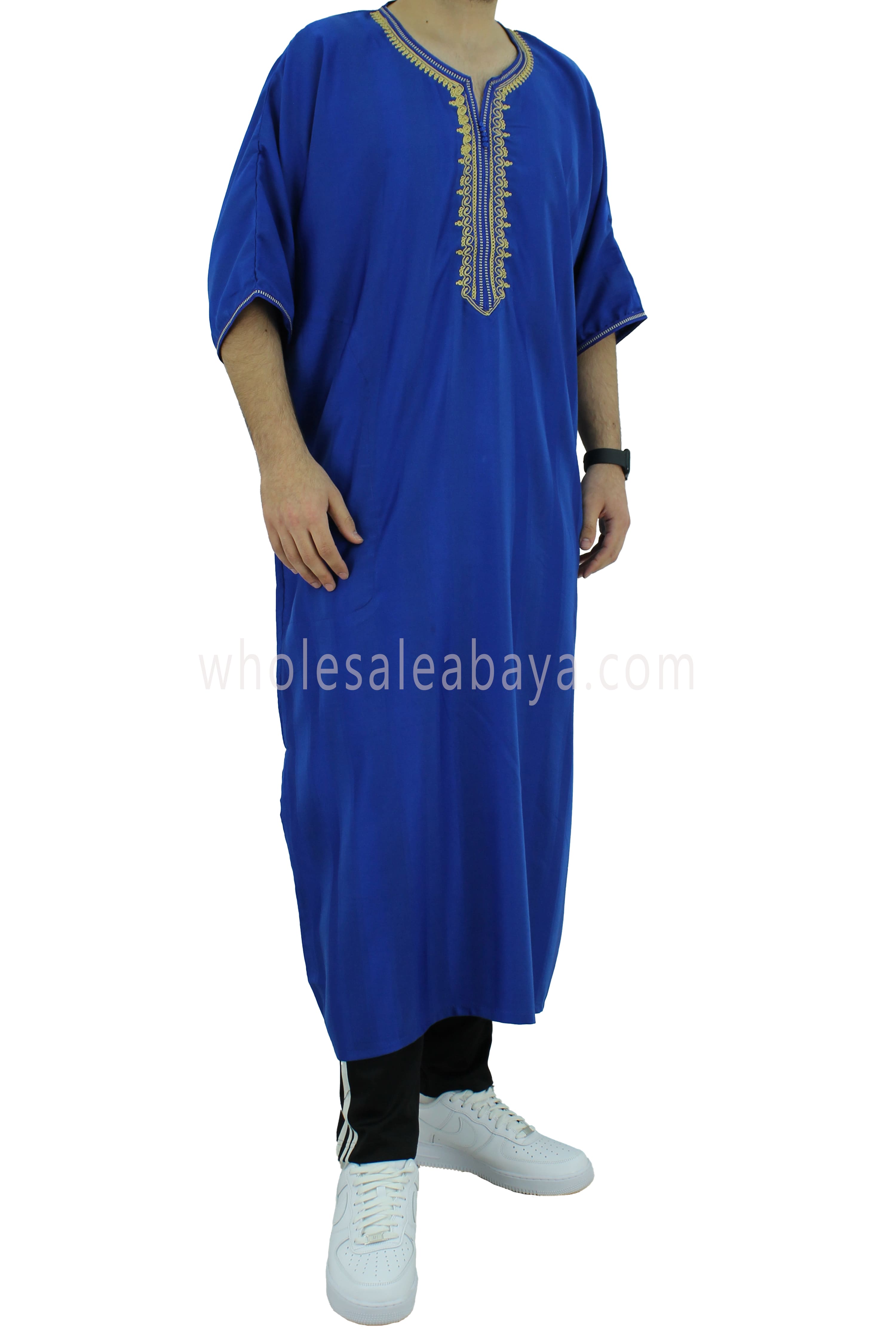 Moroccan Stripped Thoube Half Sleeve 90040