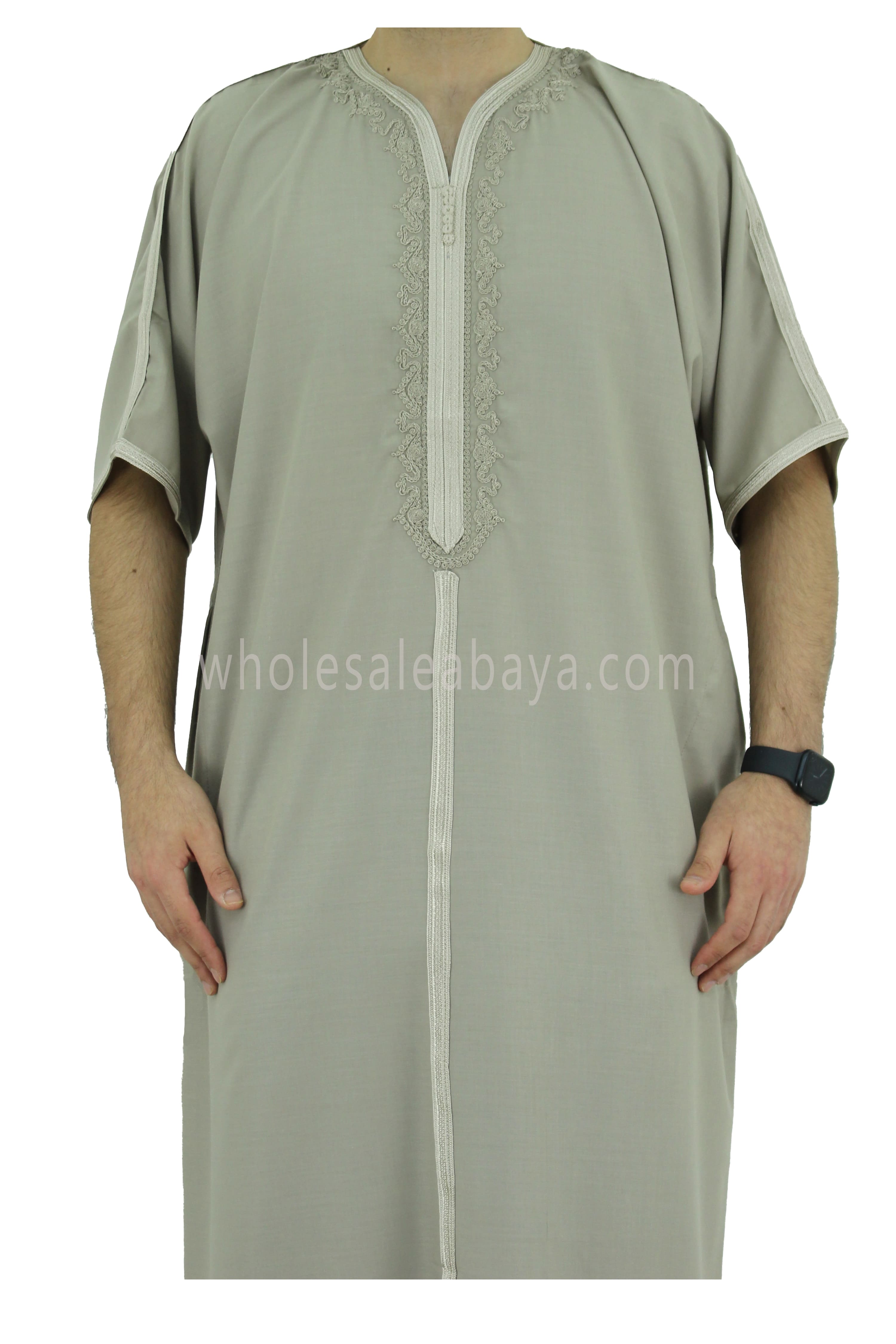 Moroccan Stripped Thoube Half Sleeve 90040