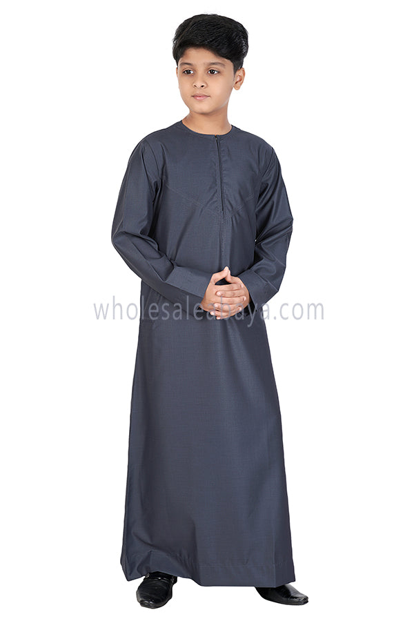 Omani Style Boy's Thoube 10008 RL16 Grey