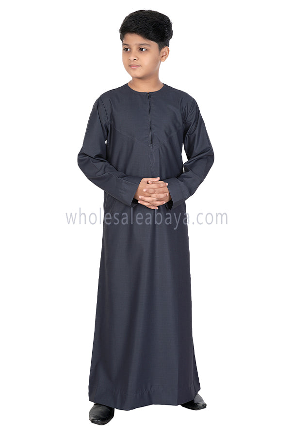 Omani Style Boy's Thoube 10008 RL16 Grey