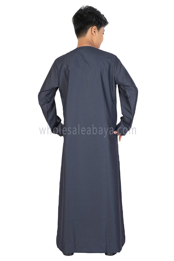 Omani Style Boy's Thoube 10008 RL16 Grey