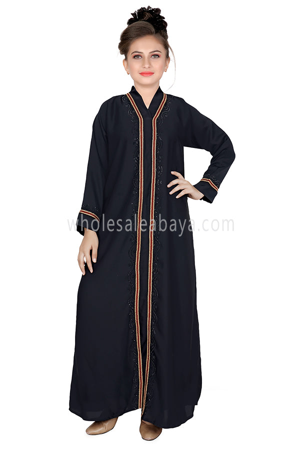 Latest Design Girls Islamic Abaya In premium Nida Fabric 70097
