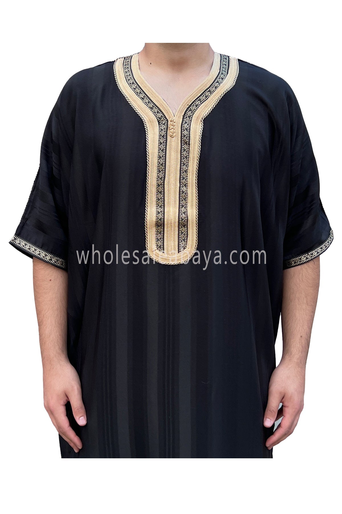 Moroccan Stripped Thoube Half Sleeve 90040 ST2