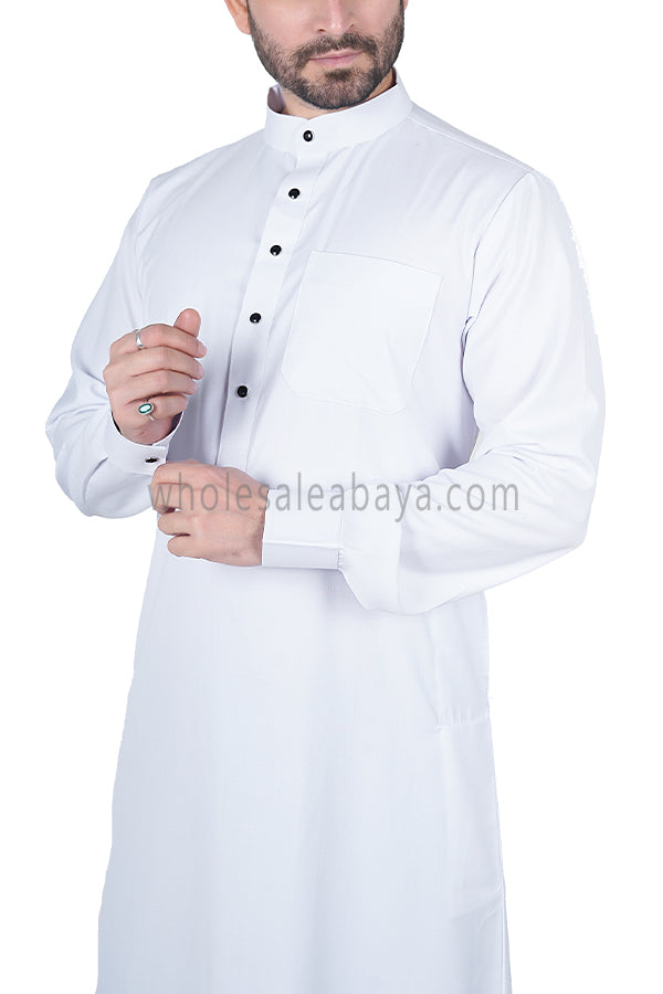 Men's Classic Collar Thoube 90053 MR1 White