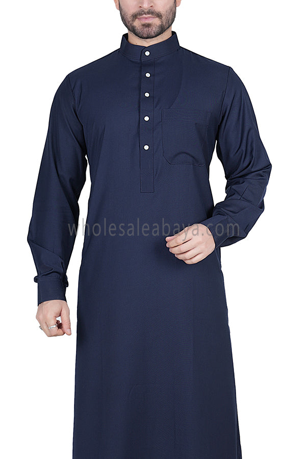 Men's Classic Collar Thoube 90053 MR11 Navy Blue