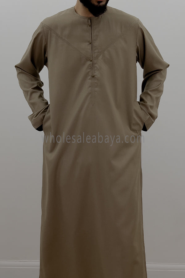 Men's Traditional Emirati Style Thoube 90008 ER TR B2