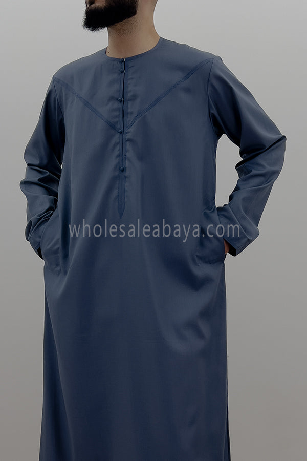 Men's Traditional Emirati Style Thoube 90008 ER TR B3