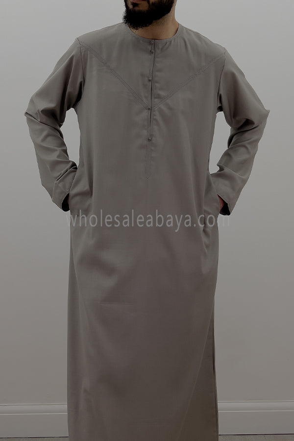 Men's Traditional Emirati Style Thoube 90008 ER TR B4