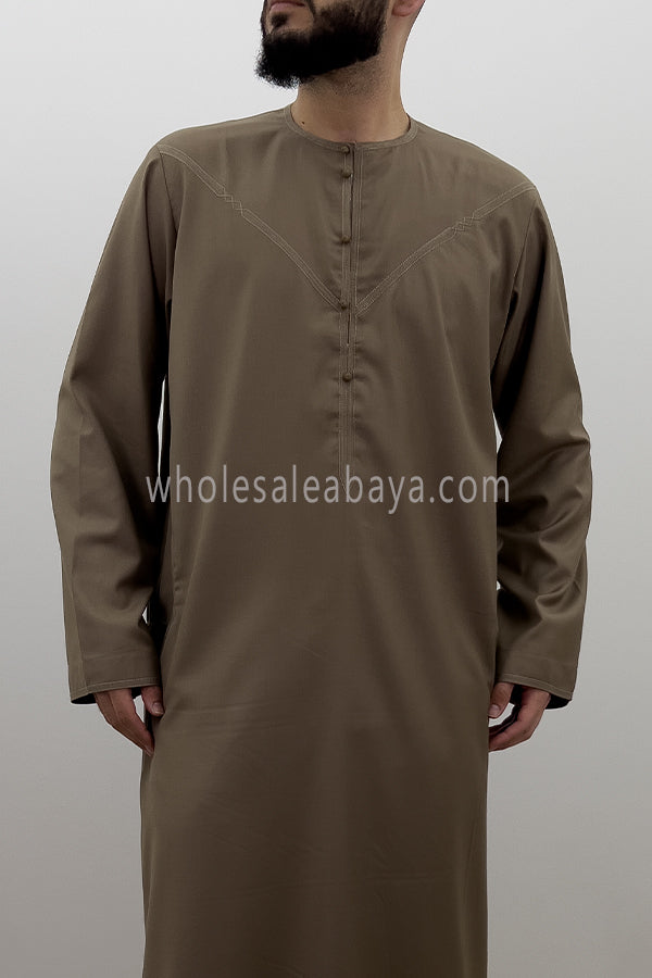 Men's Traditional Emirati Style Thoube 90008 ER TR A2